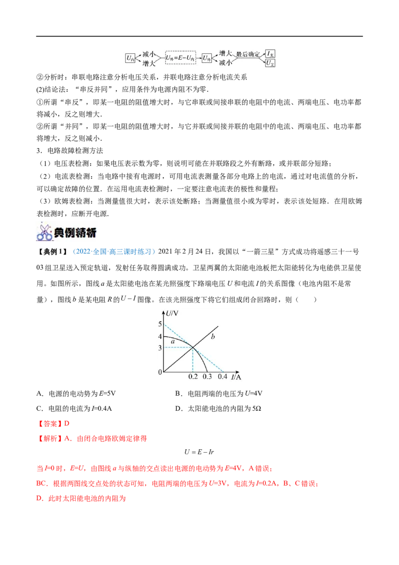 专题22闭合电路的欧姆定律&mdash;&mdash;全攻略备战2023年高考物理一轮重难点复习（解析版）_4.2025物理总复习_2023年新高复习资料_一轮复习_全攻略备战2023年高考物理一轮重难点复习