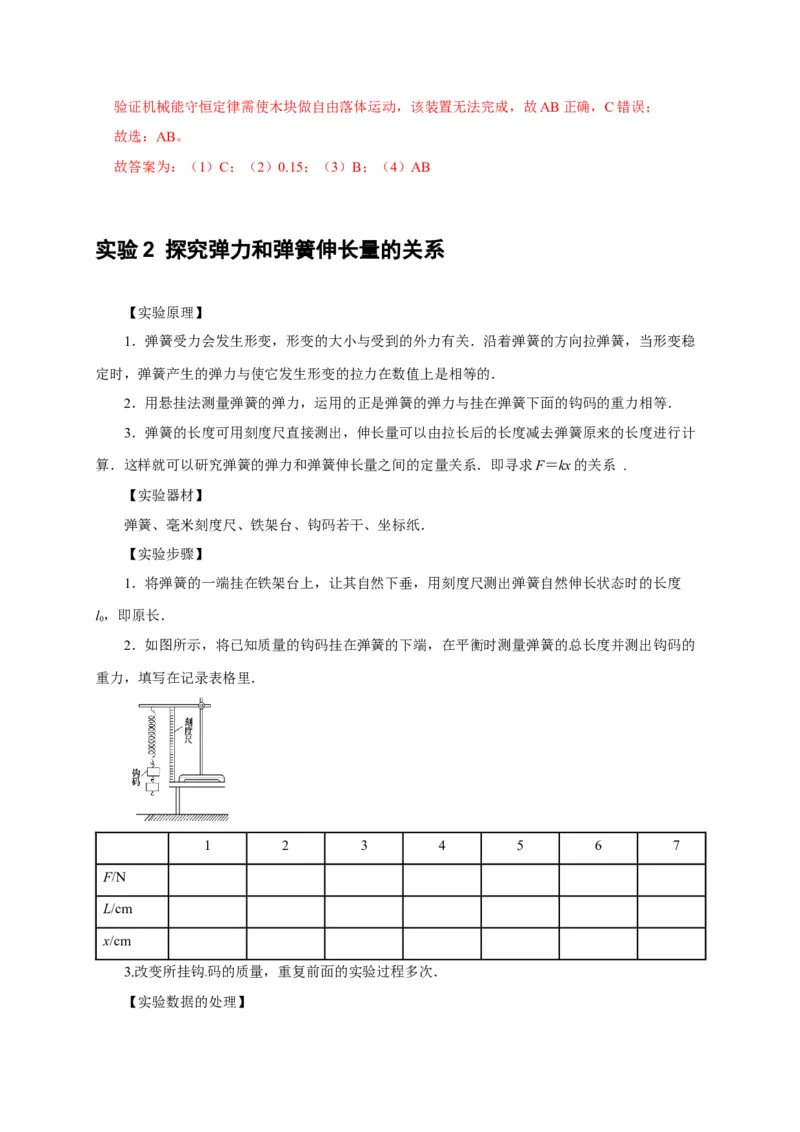 第36讲　物理实验（一）（解析版）_4.2025物理总复习_2025年新高考资料_一轮复习_2025届高考物理一轮复习考点精讲精练（全国通用）（完结）