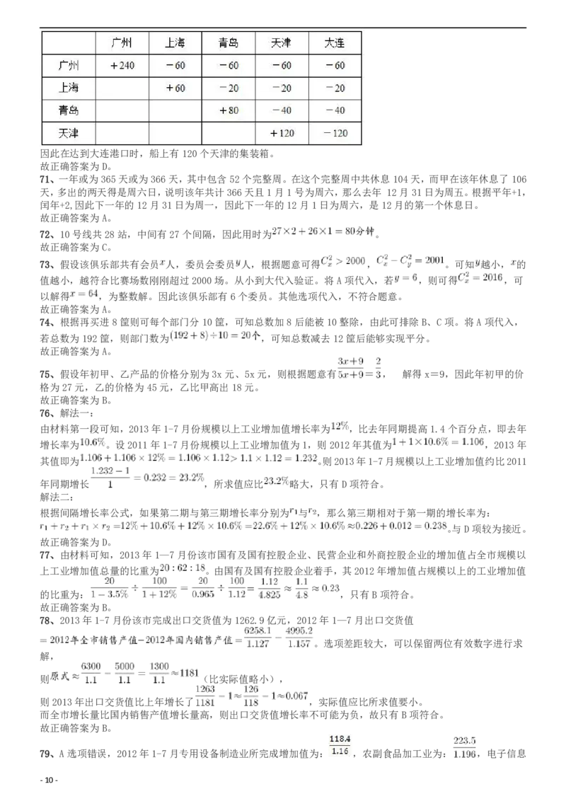 2014年上海公务员考试《行测》（A卷）答案及解析（2014年1月8日）_34省+国考真题_此文件夹为word版,不推荐使用_此word版为,不推荐使用_此word版为,不推荐使用