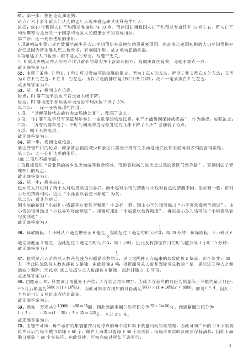 2014年上海公务员考试《行测》（A卷）答案及解析（2014年1月8日）_34省+国考真题_此文件夹为word版,不推荐使用_此word版为,不推荐使用_此word版为,不推荐使用