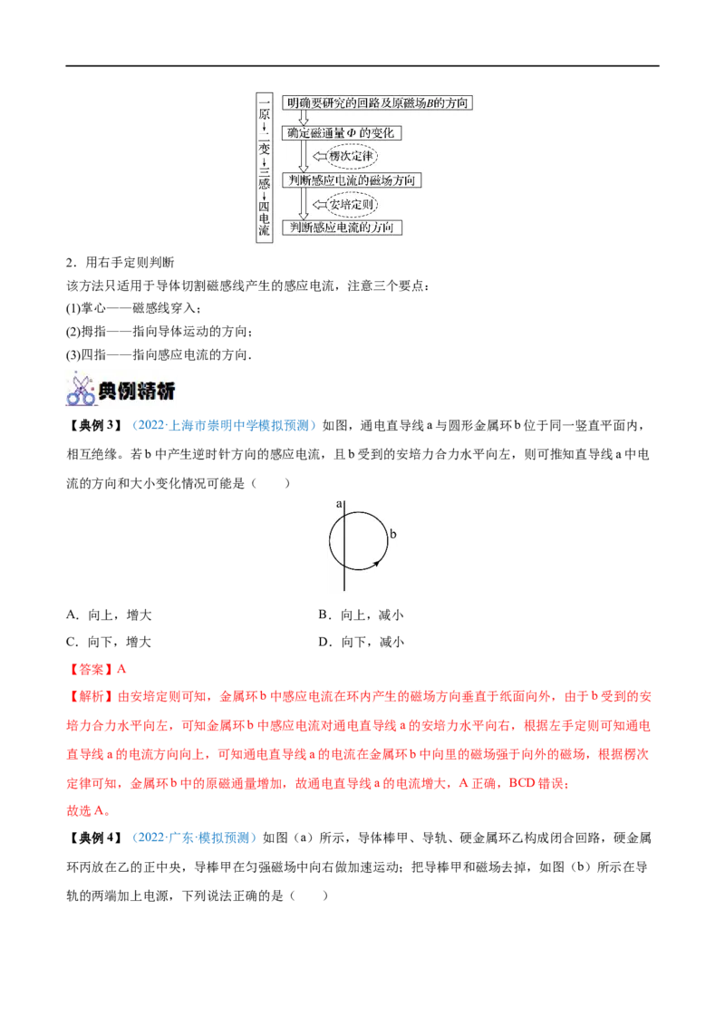 专题25电磁感应现象　楞次定律&mdash;&mdash;全攻略备战2023年高考物理一轮重难点复习（解析版）_4.2025物理总复习_2023年新高复习资料_一轮复习_全攻略备战2023年高考物理一轮重难点复习
