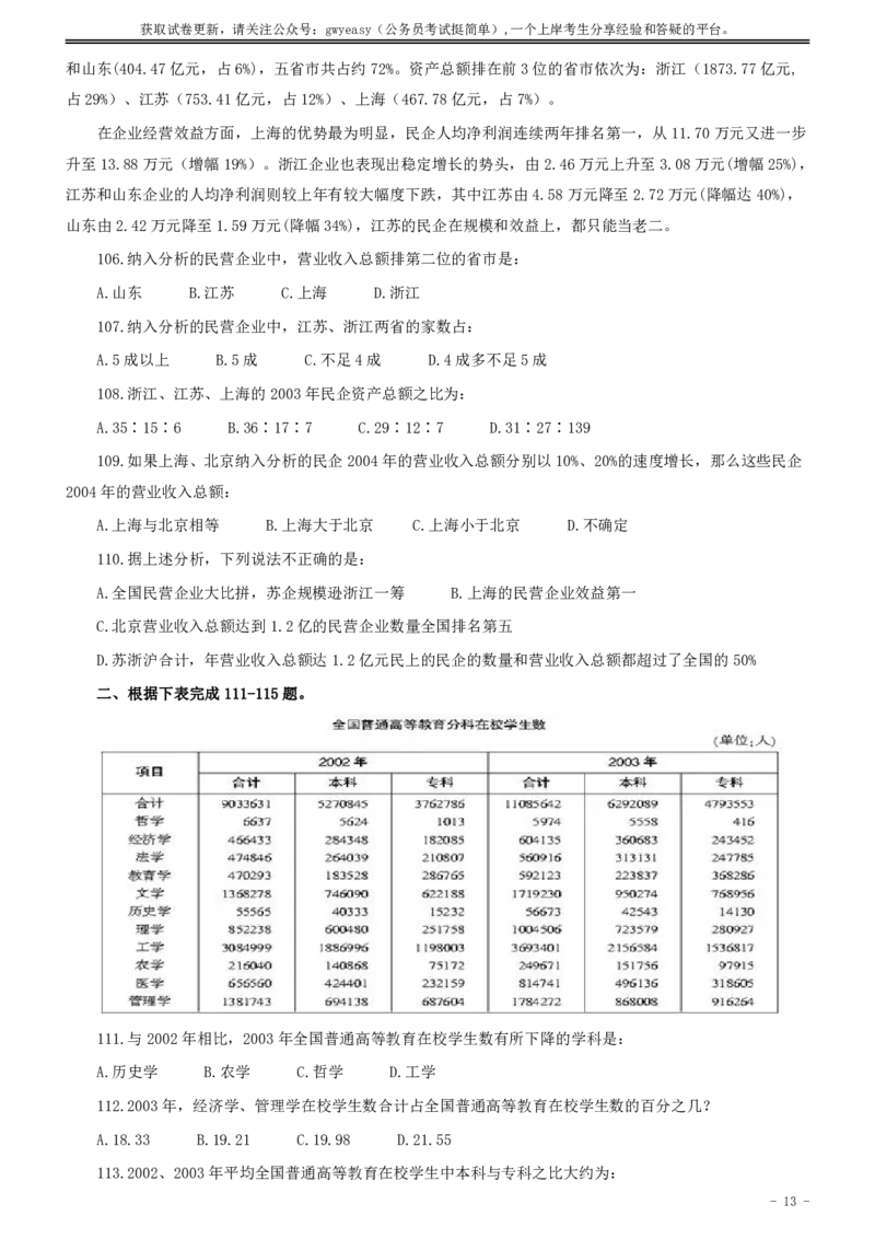 2009年青海省公务员考试《行测》真题及答案（此套题无解析，不建议打印）_34省+国考真题_34省考+国考pdf版推荐用这个版本_34省行测+申论真题pdf推荐用这个版本_题目