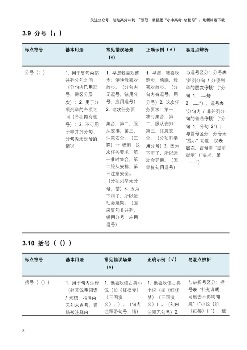 全国中考语文一轮复习讲义：标点符号（全国通用）（含答案解析）_02中考总复习（2026版更新中）_01-语文-中考总复习_2026年中考复习（更新中）_2026年全国中考语文一轮复习讲义