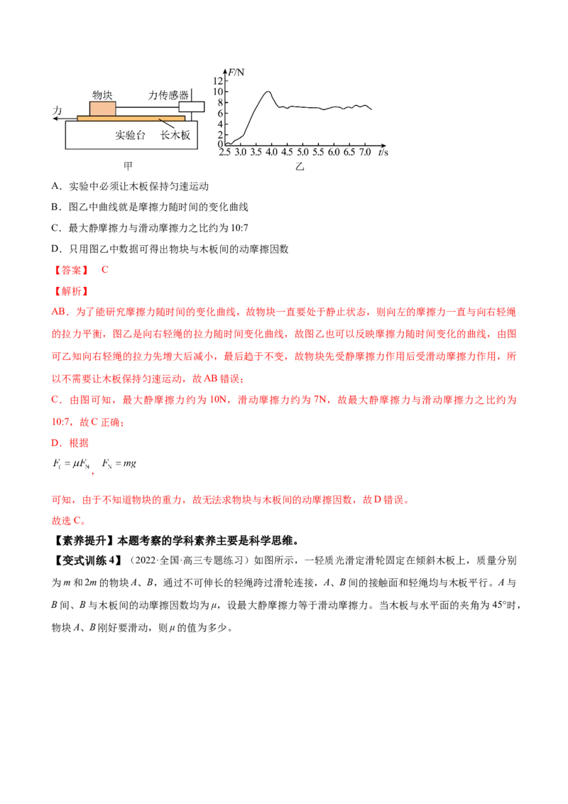 专题2.1　重力　弹力　摩擦力力的合成和分解讲&mdash;&mdash;2023年高考物理一轮复习讲练测（新教材新高考通用）（解析版）_4.2025物理总复习_2023年新高复习资料_一轮复习