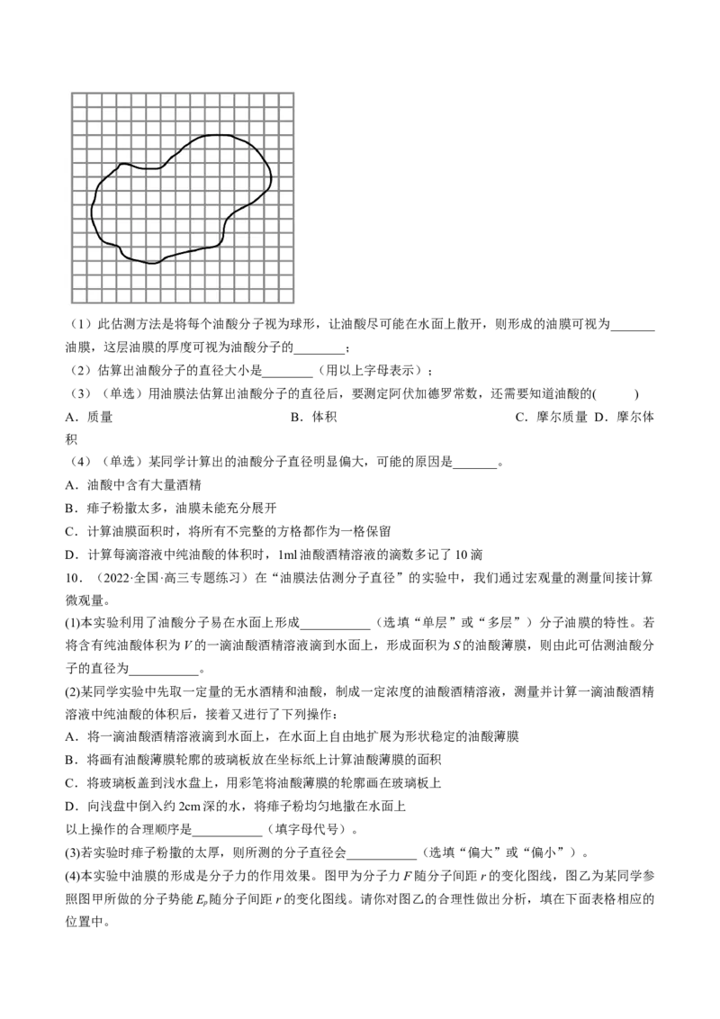 专题15.4本专题实验练&mdash;&mdash;2023年高考物理一轮复习讲练测（新教材新高考通用）（原卷版）_4.2025物理总复习_2023年新高复习资料_一轮复习