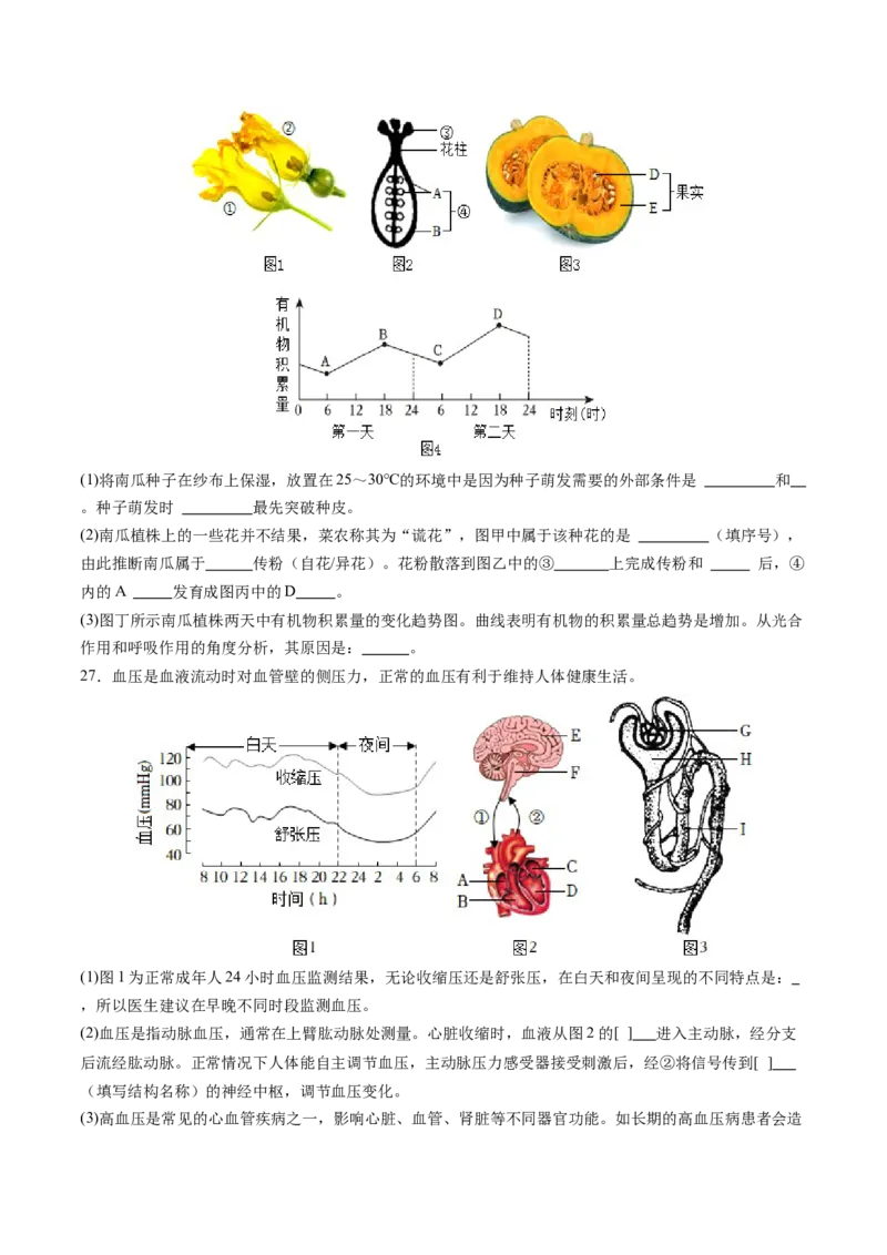黄金卷02（北京专用）（考试版）(1)_北京初中期末题_C605-京七八九_B京生物七八九_北京八下生物_黄金卷02（北京专用）-赢在中考黄金8卷备战2024年中考生物模拟卷（北京专用）