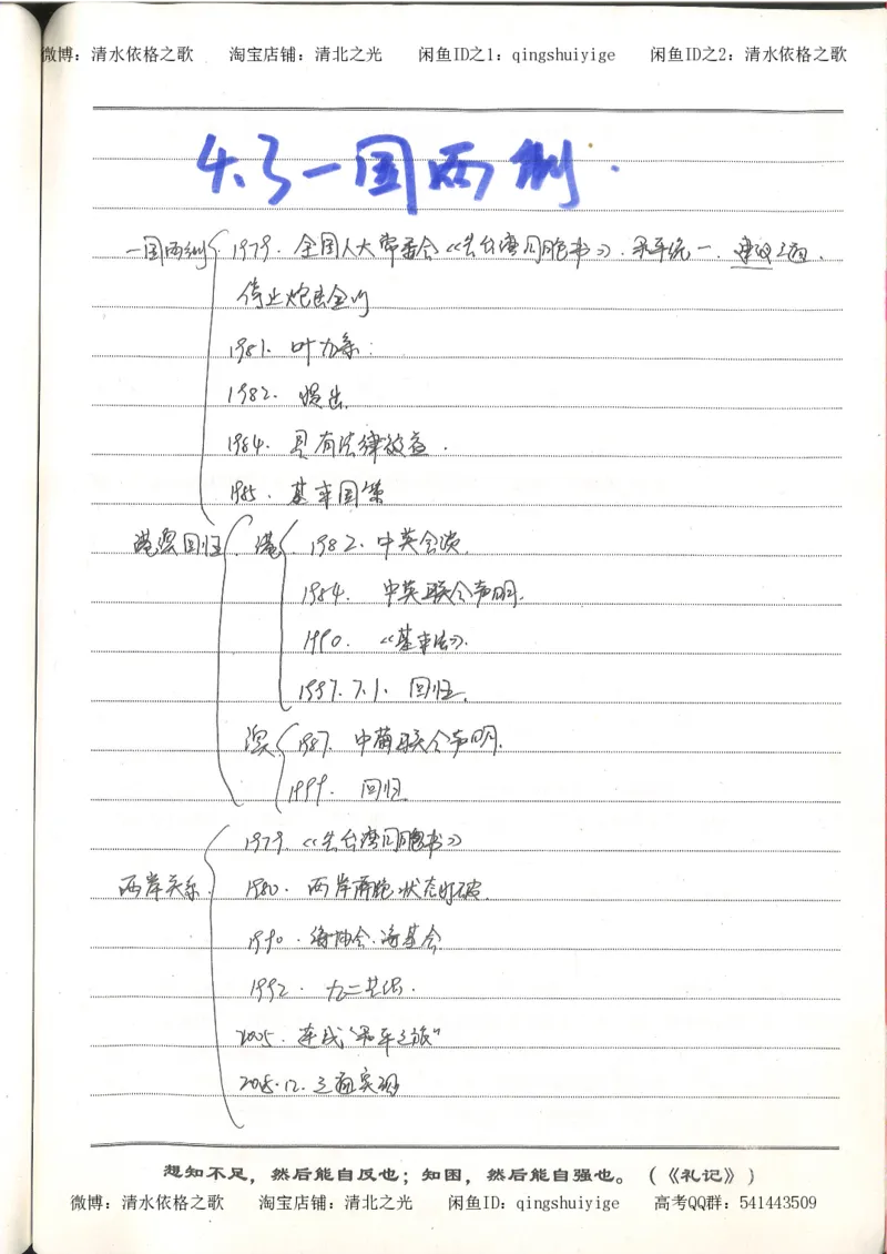 3.衡水中学高考积累与改错_高二历史（第1本）_97页_高中衡水学霸笔记_高中全部赠品_错题集高中九科_历史积累与改错