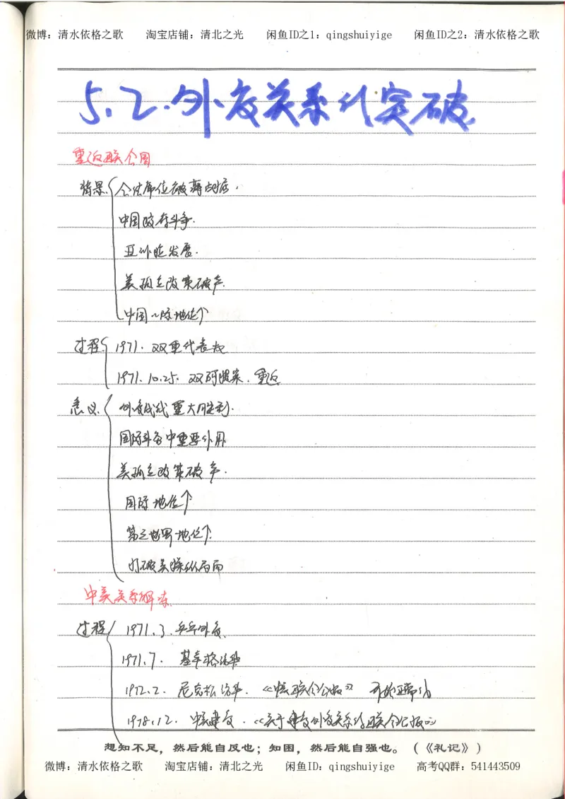 3.衡水中学高考积累与改错_高二历史（第1本）_97页_高中衡水学霸笔记_高中全部赠品_错题集高中九科_历史积累与改错