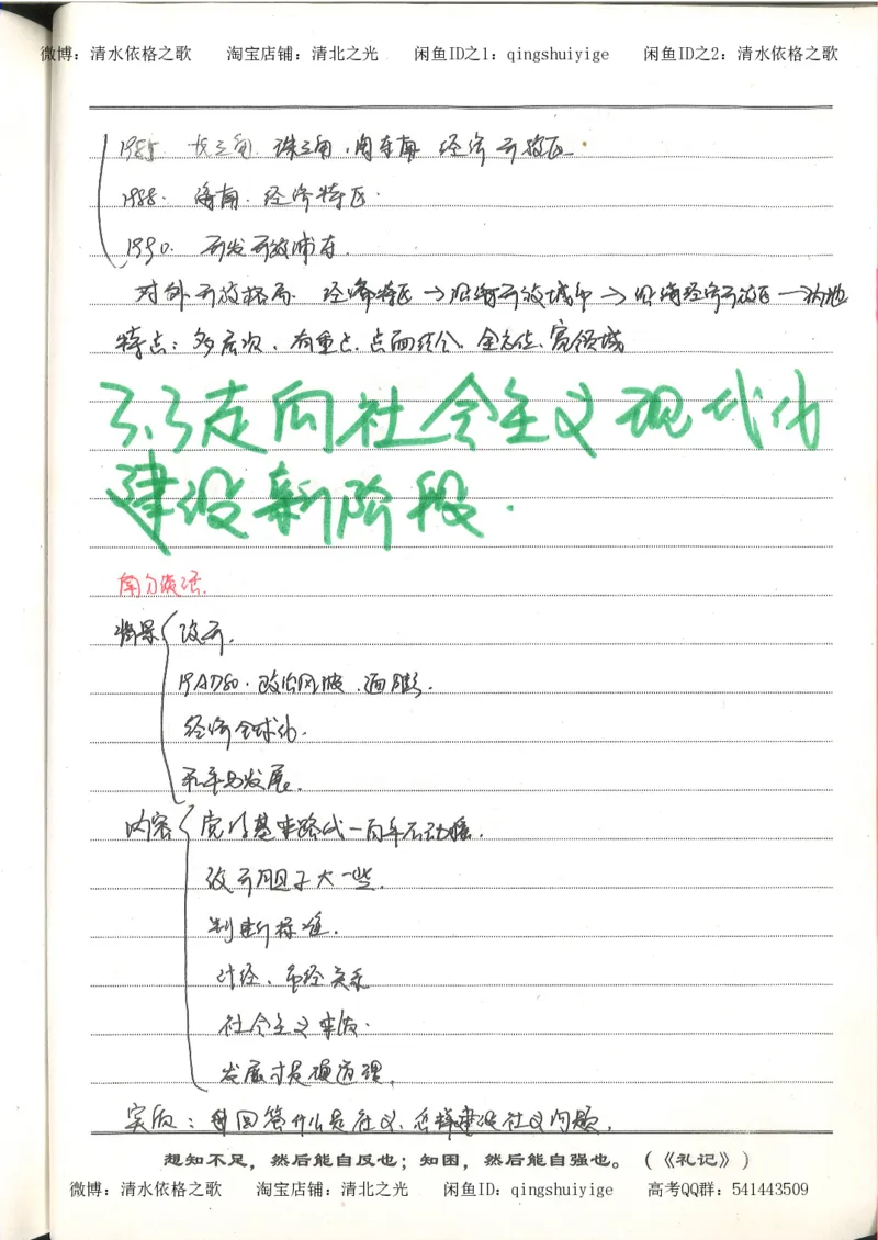 3.衡水中学高考积累与改错_高二历史（第1本）_97页_高中衡水学霸笔记_高中全部赠品_错题集高中九科_历史积累与改错