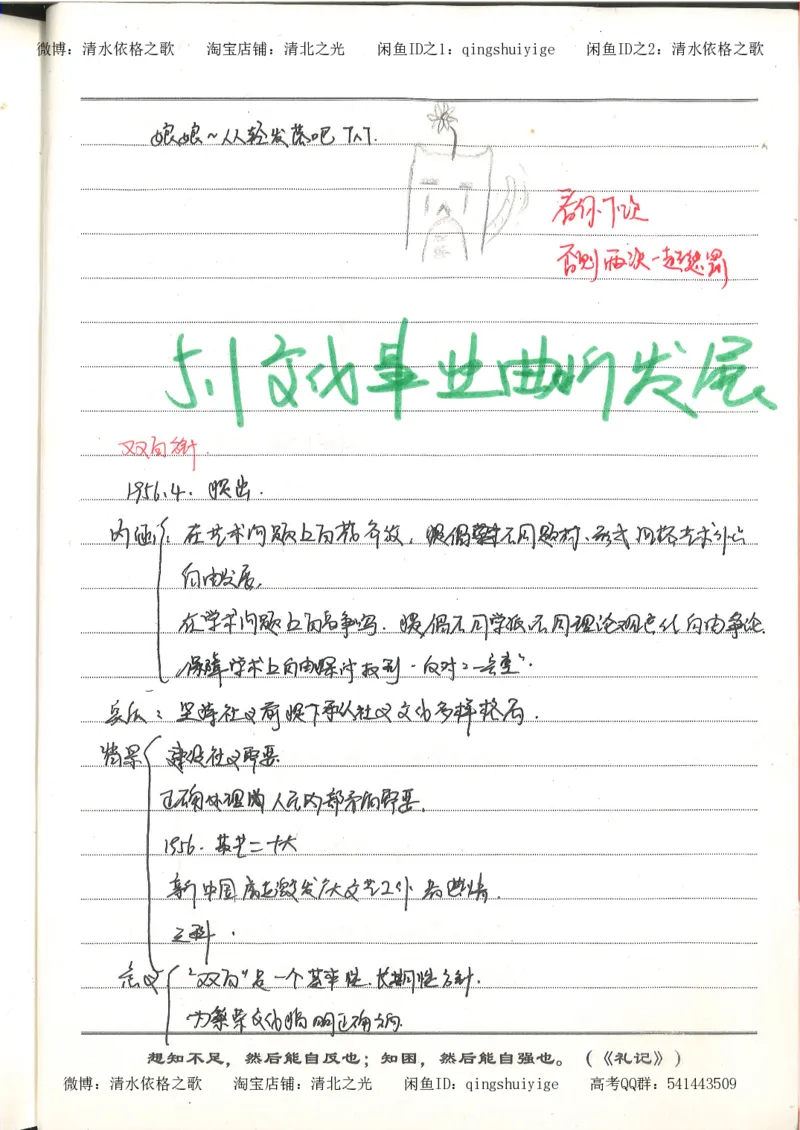 3.衡水中学高考积累与改错_高二历史（第1本）_97页_高中衡水学霸笔记_高中全部赠品_错题集高中九科_历史积累与改错