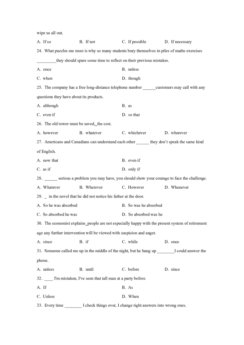 11状语从句(精练)-2024年高考英语一轮复习语法能力突破必备(PPT+复习卡+精练题)(通用版)_3.2025英语总复习_2024年新高考资料_1.2024一轮复习