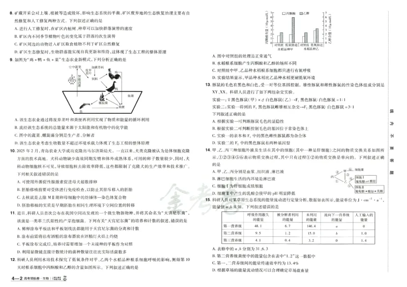 2026版金考卷&middot;百校联盟高考领航卷生物（全国单选版）_2026版金考卷&middot;百校联盟高考领航卷（全科）_2026版金考卷&middot;百校联盟高考领航卷生物（单选+不定项）