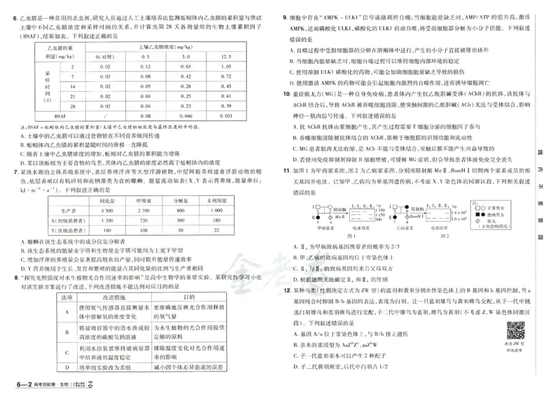 2026版金考卷&middot;百校联盟高考领航卷生物（全国单选版）_2026版金考卷&middot;百校联盟高考领航卷（全科）_2026版金考卷&middot;百校联盟高考领航卷生物（单选+不定项）
