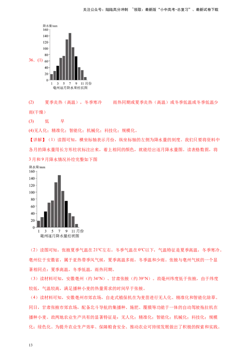 好题汇编2024年中考地理真题分类汇编04天气与气候（解析版）_02中考总复习（2026版更新中）_09-地理-中考总复习_2025中考地理复习资料_备战20252024年中考地理真题分类汇编