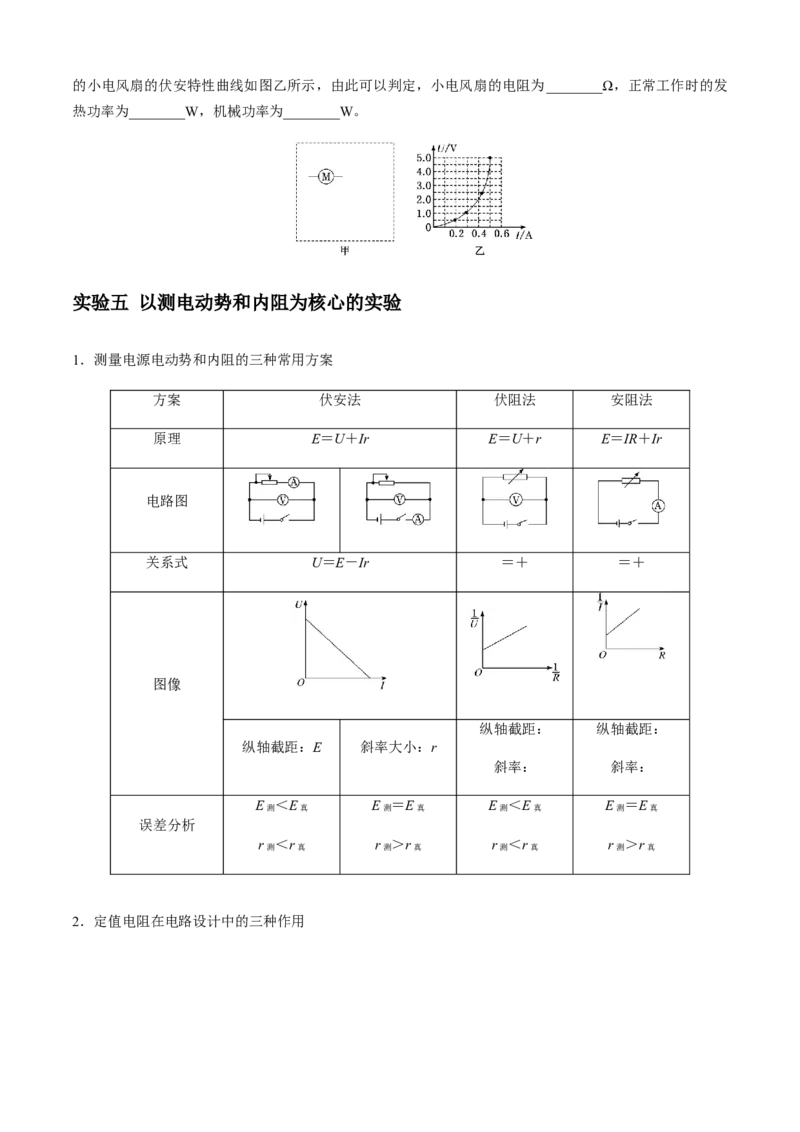 专题6.2电学实验通性通法讲解（原卷版）_4.2025物理总复习_2023年新高复习资料_二轮复习_2023届高考物理二、三轮复习总攻略290387341