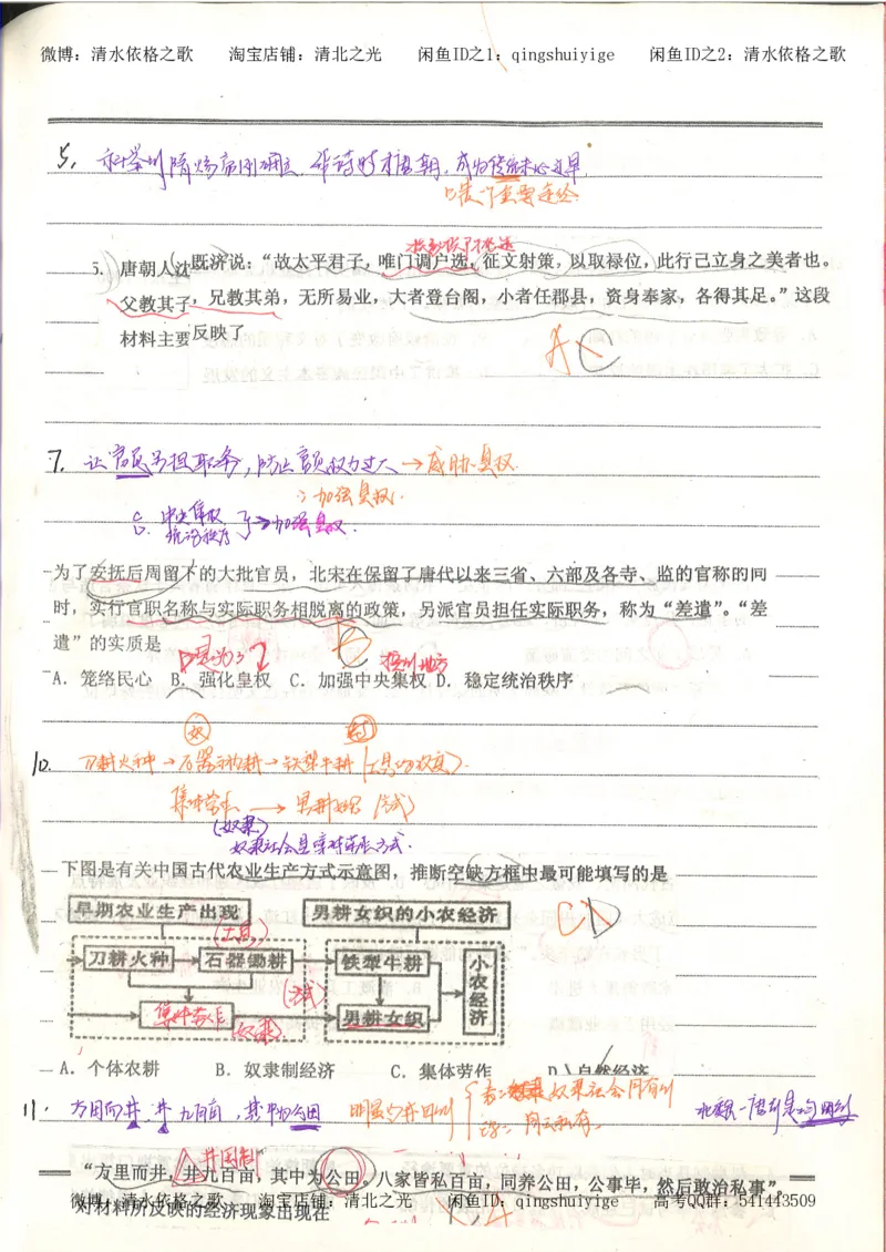 4.衡水中学高考积累与改错_高二历史（第2本）_87页_高中衡水学霸笔记_高中全部赠品_错题集高中九科_历史积累与改错