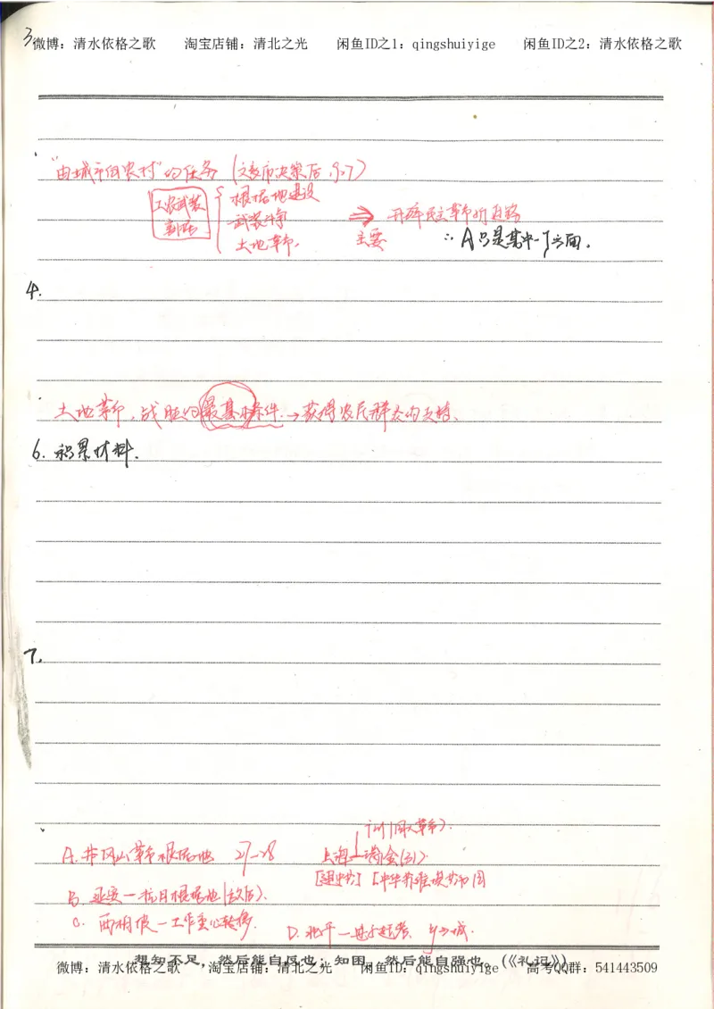 4.衡水中学高考积累与改错_高二历史（第2本）_87页_高中衡水学霸笔记_高中全部赠品_错题集高中九科_历史积累与改错