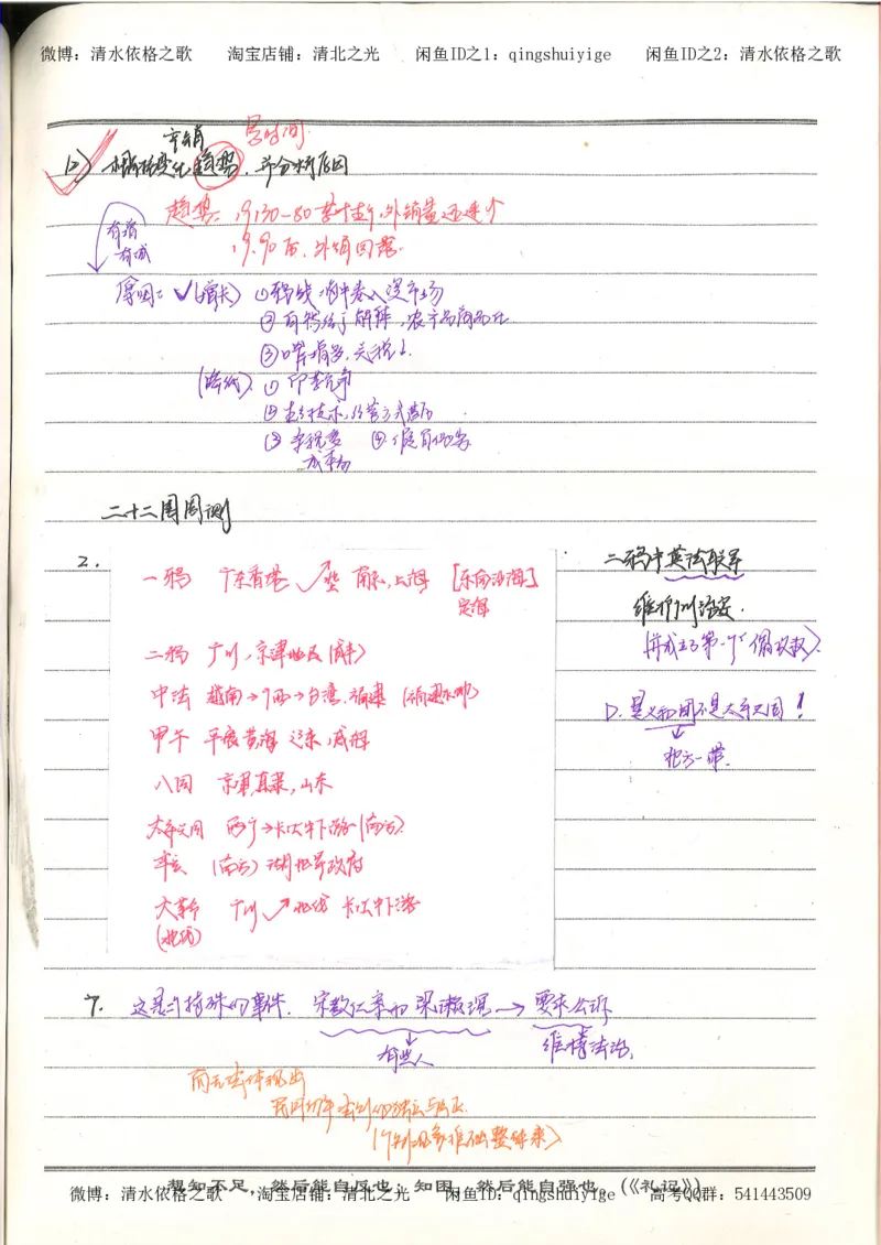 4.衡水中学高考积累与改错_高二历史（第2本）_87页_高中衡水学霸笔记_高中全部赠品_错题集高中九科_历史积累与改错