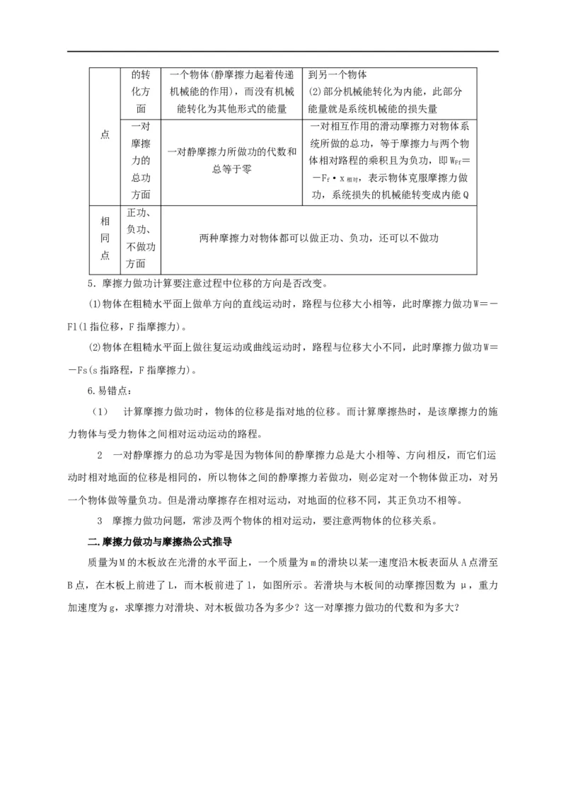 第31讲与摩擦力做功及摩擦热相关的6种题型（解析版）_4.2025物理总复习_2023年新高复习资料_专项复习_2023届高三物理高考复习101微专题模型精讲精练