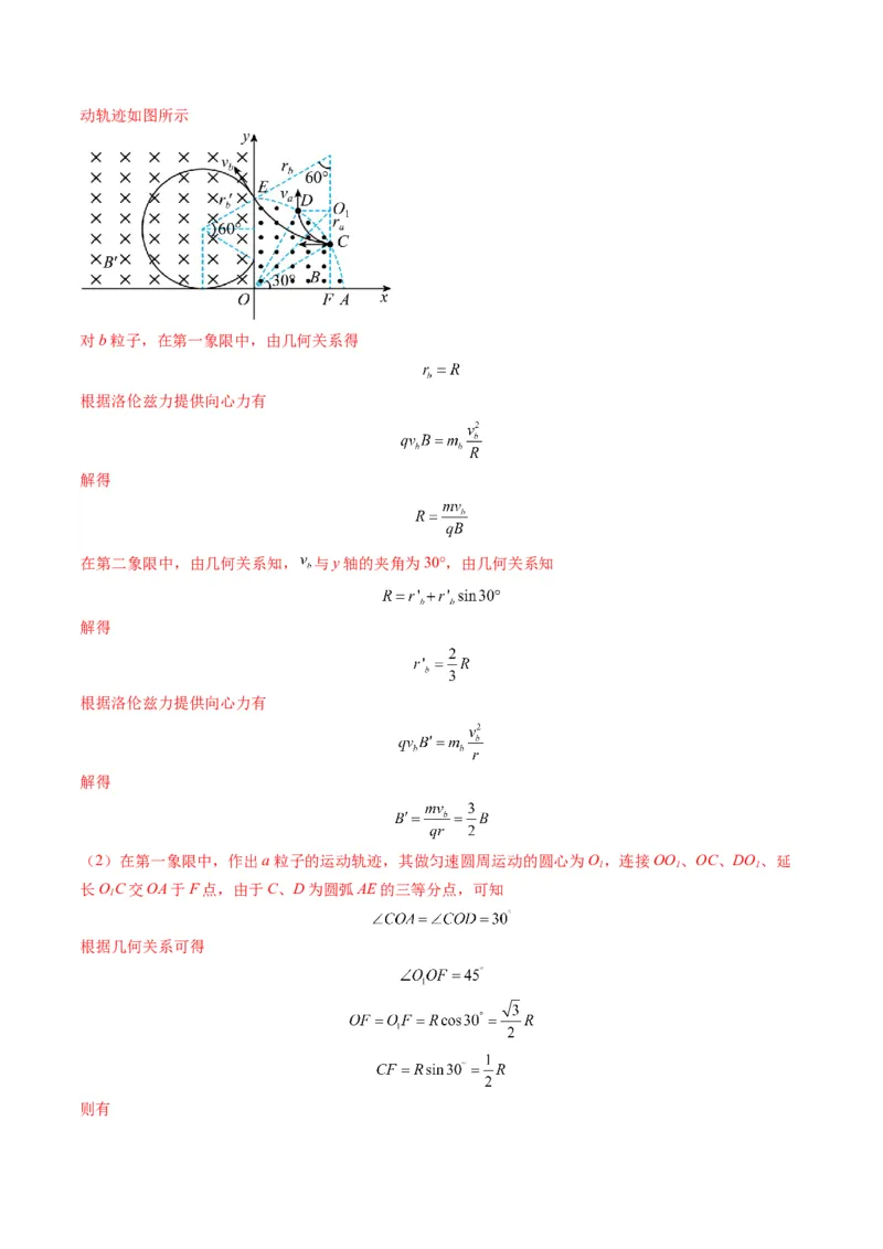 第47讲带电粒子在磁场中的运动（练习）（解析版）_4.2025物理总复习_2025年新高考资料_一轮复习_2025年高考物理一轮复习讲练测（新教材新高考）