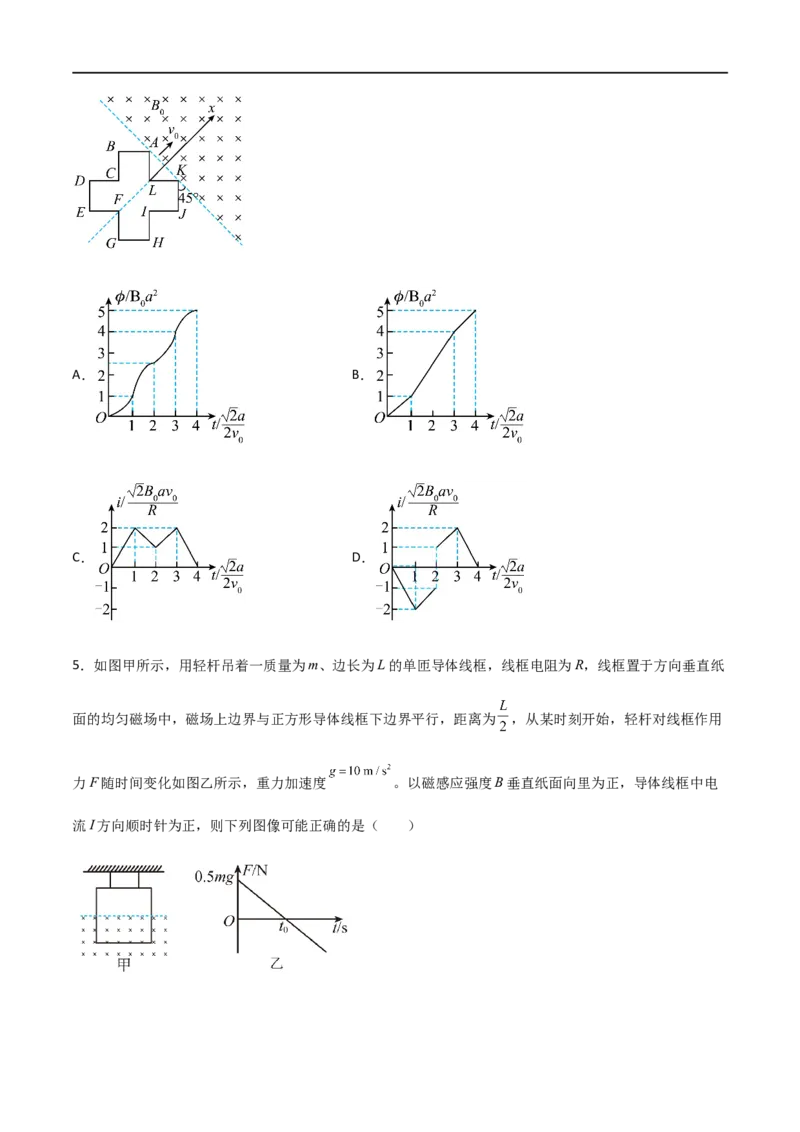 专题63电磁感应中的电路和图像问题（原卷版）_4.2025物理总复习_2023年新高复习资料_一轮复习_2023届高三物理一轮复习多维度导学与分层专练