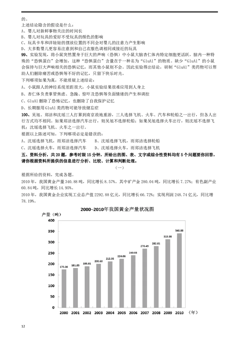 2012年山东公务员考试《行测》卷_34省+国考真题_此文件夹为word版,不推荐使用_此word版为,不推荐使用_此word版为,不推荐使用_此word版为,不推荐使用