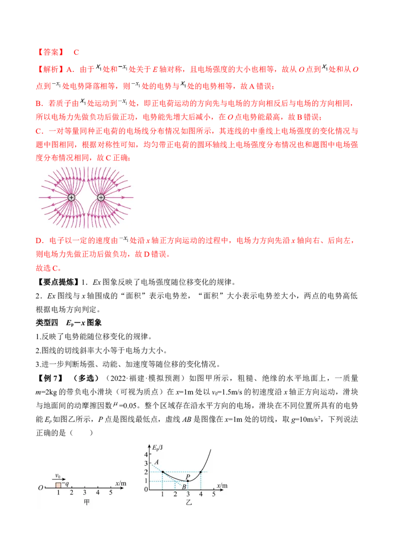 专题7.2　电场能的性质讲&mdash;&mdash;2023年高考物理一轮复习讲练测（新教材新高考通用）（解析版）_4.2025物理总复习_2023年新高复习资料_一轮复习