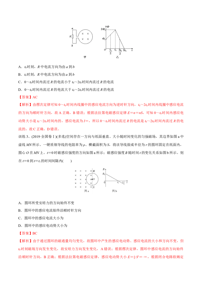 第二讲法拉第电磁感应定律自感现象（解析版）_4.2025物理总复习_2023年新高复习资料_一轮复习_2023年高三物理一轮复习精讲精练278111462_第十一章电磁感应