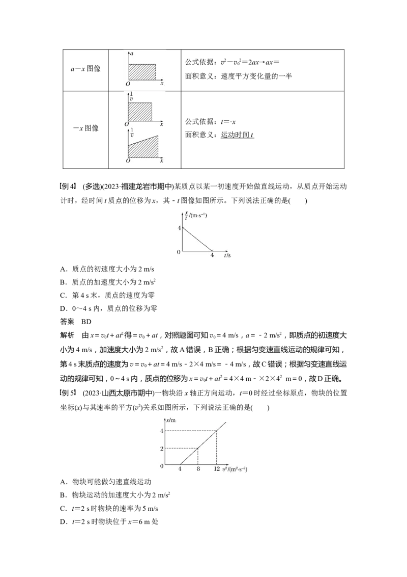 第一章　第4课时　专题强化：运动学图像问题_4.2025物理总复习_2025年新高考资料_一轮复习_2025物理大一轮复习讲义+课件ppt（完结）_2025物理大一轮复习讲义教师用书Word版文档整书