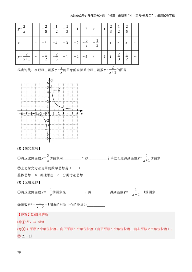 查漏补缺05一次函数与反比例函数（解析版）_02中考总复习（2026版更新中）_02-数学-中考总复习_2025中考复习资料_2025中考二轮课件ppt+讲义+练习数学_讲义+练习