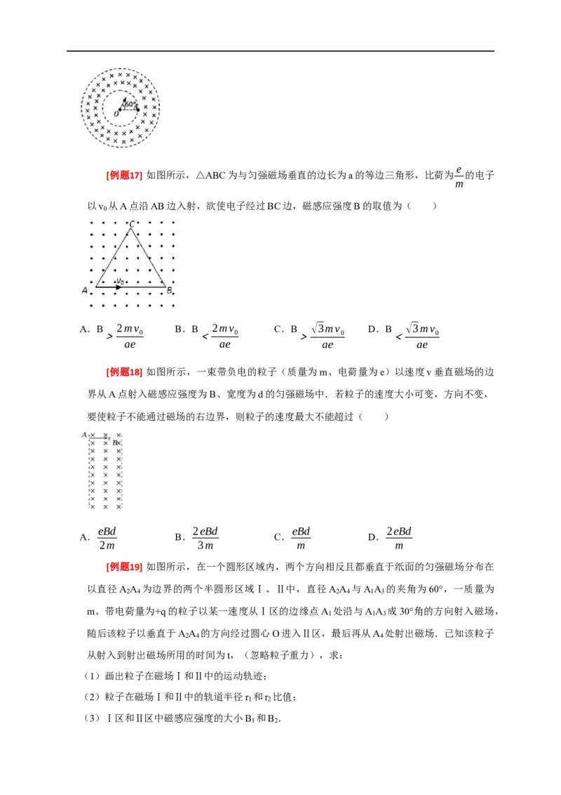 专题20磁场对运动电荷的作用（原卷版）_4.2025物理总复习_赠品通用版（老高考）复习资料_专项复习_2023年高考冲刺物理热点知识讲练与题型归纳（全国通用）