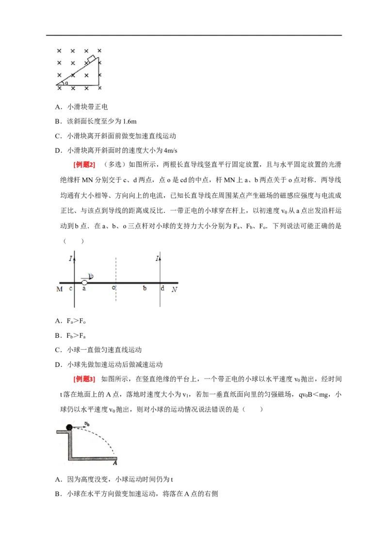 专题20磁场对运动电荷的作用（原卷版）_4.2025物理总复习_赠品通用版（老高考）复习资料_专项复习_2023年高考冲刺物理热点知识讲练与题型归纳（全国通用）