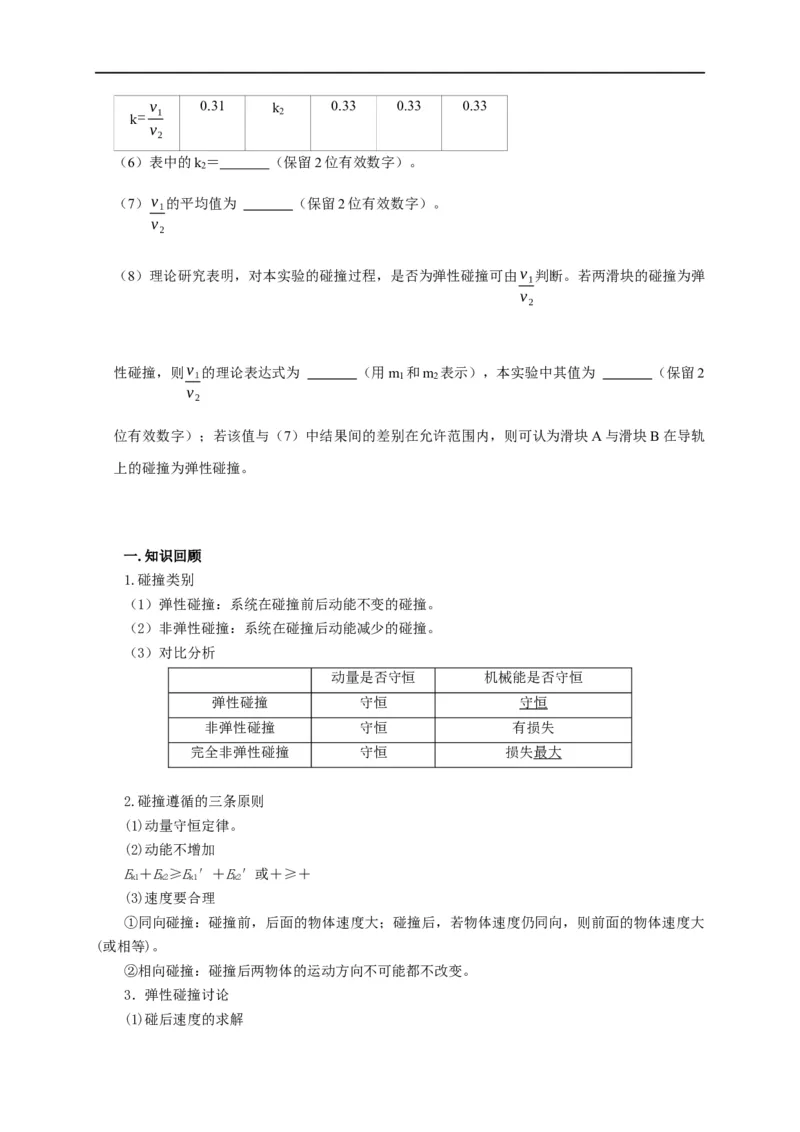 第43讲碰撞类问题的定性判断与定量计算（原卷版）_4.2025物理总复习_2023年新高复习资料_专项复习_2023届高三物理高考复习101微专题模型精讲精练