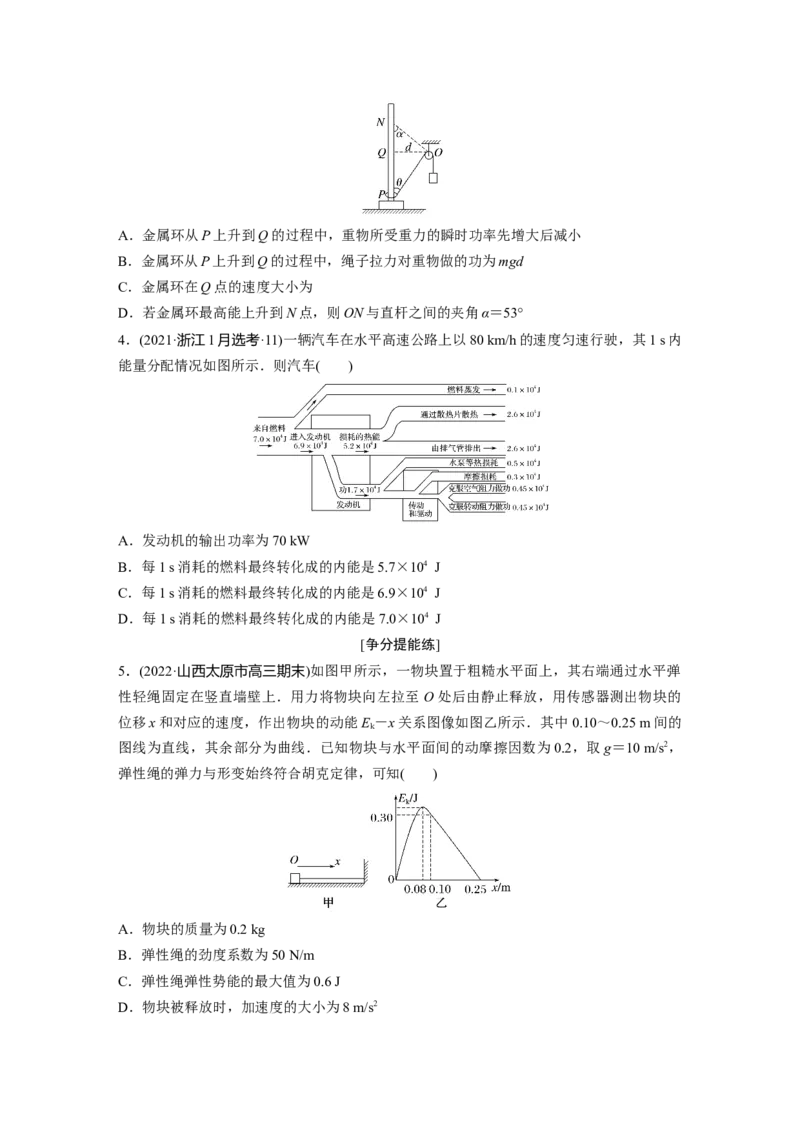 第一篇专题2第6讲　动能定理　机械能守恒定律　能量守恒定律_4.2025物理总复习_2023年新高复习资料_二轮复习_2023年高考物理二轮复习讲义+课件（新高考版）_学生版_第一篇　专题复习