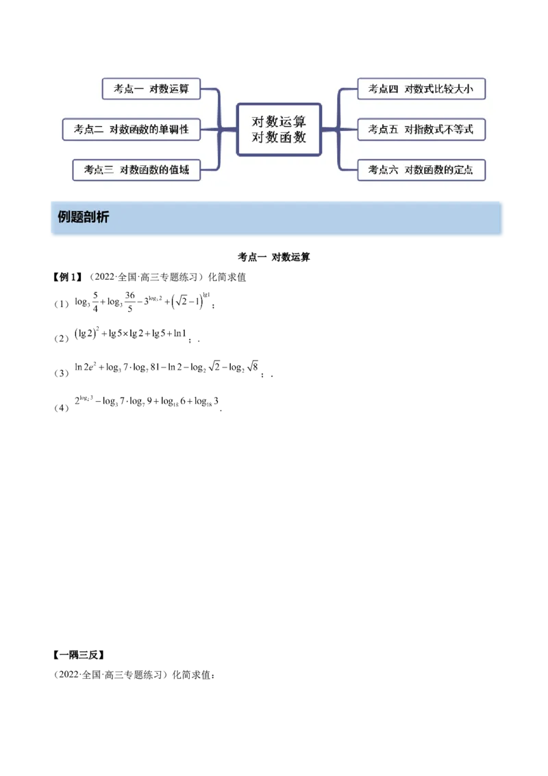 3.4对数运算及对数函数（精讲）（提升版）（原卷版）_2.2025数学总复习_2023年新高考资料_一轮复习_2023年高考数学一轮复习（提升版）（新高考地区专用）