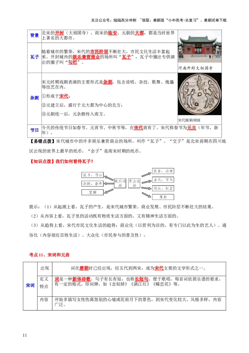 主题04++辽宋夏金元时期+（历史时空+热词背诵+考点梳理+素养导向+命题预测）-2025年中考历史一轮知识点梳理_02中考总复习（2026版更新中）_06-历史-中考总复习_2025年中考复习资料