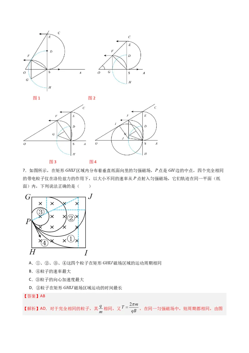 热点08磁场中的旋转圆、放缩圆、平移圆、磁聚焦模型（原卷版）_4.2025物理总复习_2024年新高考资料_3.2024专项复习_2024年高考物理热点&middot;重点&middot;难点专练（新高考专用）