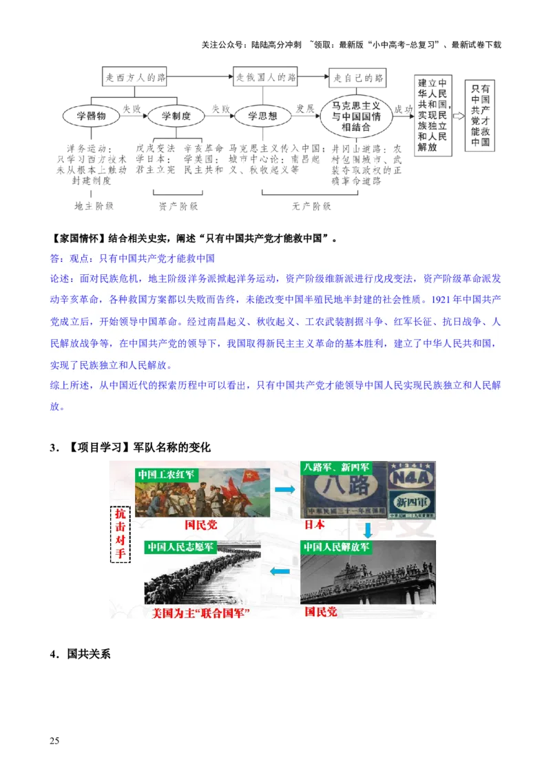 主题08+新民主主义革命时期+（历史时空+热词背诵+考点梳理+素养导向+命题预测）-2025年中考历史一轮知识点梳理_02中考总复习（2026版更新中）_06-历史-中考总复习_2025年中考复习资料