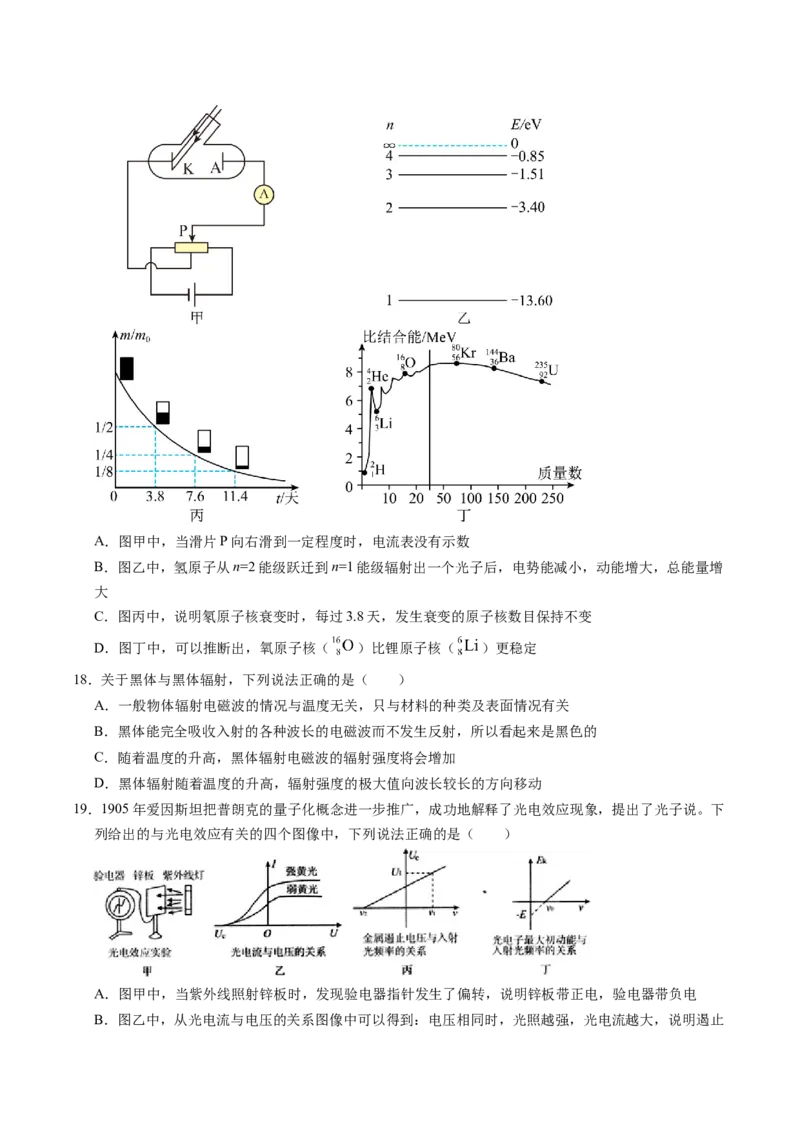 押第2题：原子物理-备战2024年高考物理临考题号押题（（辽宁、黑龙江、吉林专用））（原卷版）_4.2025物理总复习_2024年新高考资料_5.2024三轮冲刺