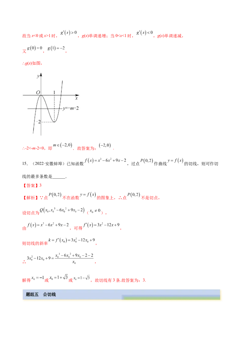 4.1切线方程（精练）（提升版）（解析版）_2.2025数学总复习_2023年新高考资料_一轮复习_2023年高考数学一轮复习（提升版）（新高考地区专用）