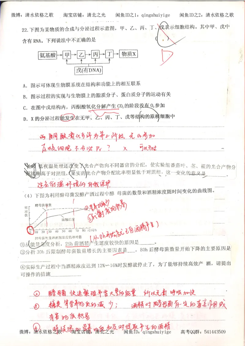 6积累与改错高中生物62页_高中衡水学霸笔记_高中全部赠品_错题集高中九科_生物积累与改错