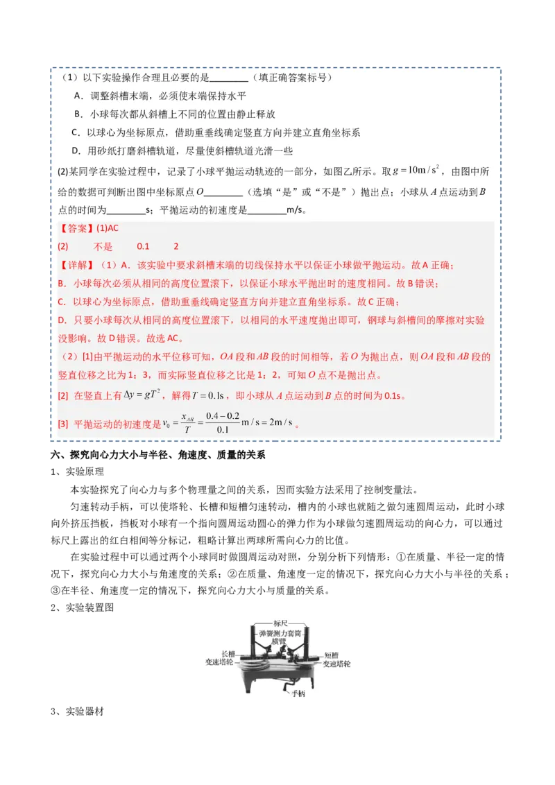 专题21力学实验（解析版）_4.2025物理总复习_2025年新高考资料_一轮复习_2025年高考物理一轮复习知识清单