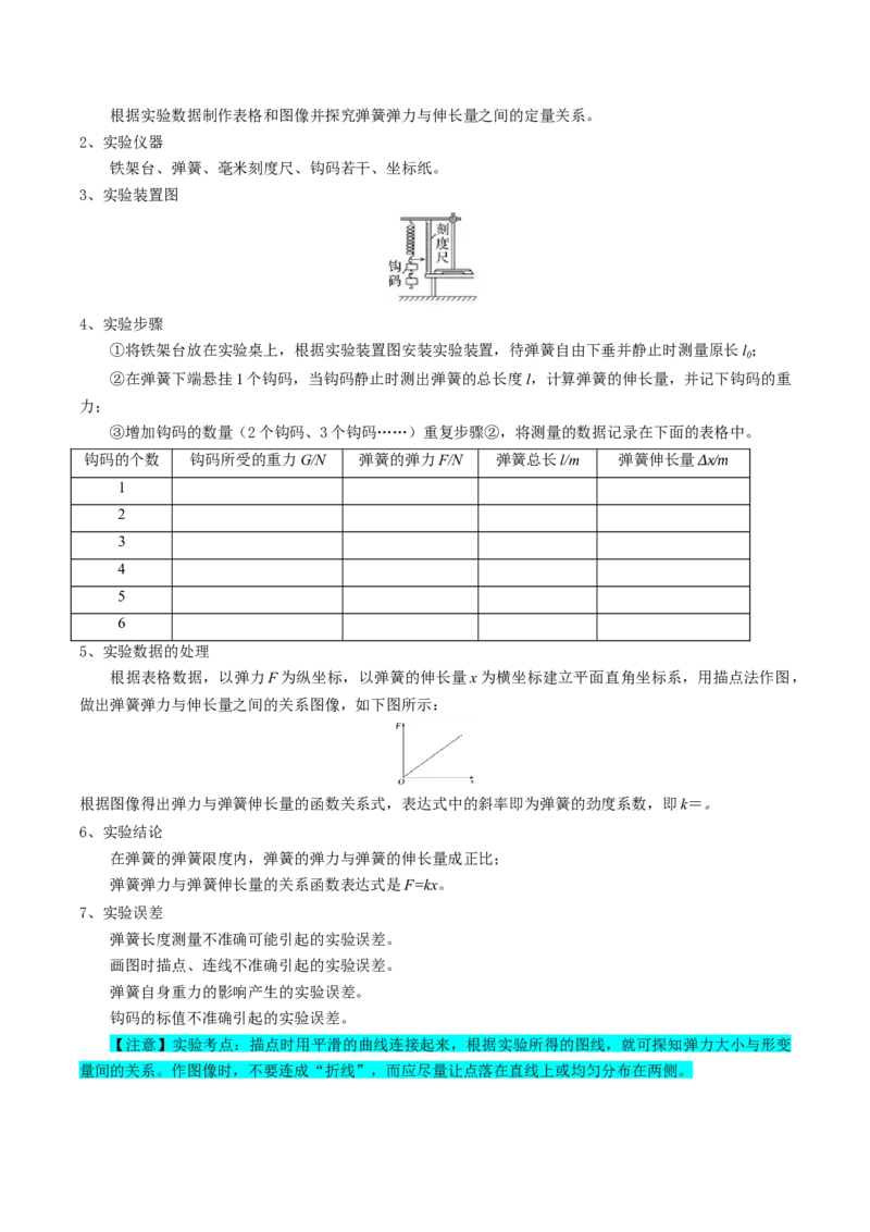 专题21力学实验（解析版）_4.2025物理总复习_2025年新高考资料_一轮复习_2025年高考物理一轮复习知识清单