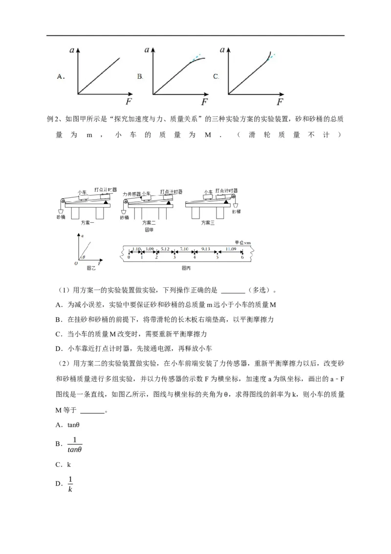 第11讲用图像处理实验数据和误差分析之牛顿第二定律相关实验（原卷版）_4.2025物理总复习_2023年新高复习资料_专项复习_2023届高三物理高考复习101微专题模型精讲精练