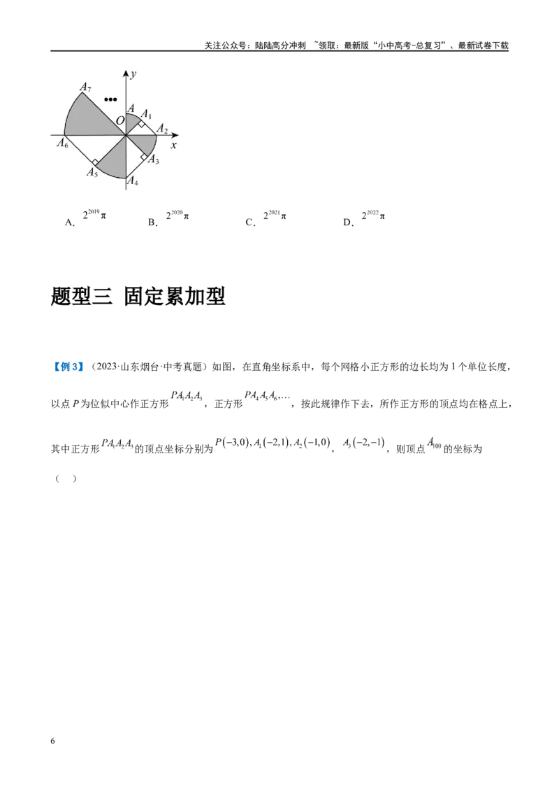 压轴题06规律探究（4题型+解题模板+技巧精讲）（原卷版）_02中考总复习（2026版更新中）_02-数学-中考总复习_2024年中考复习资料_二轮复习资料_解题秘籍（含解题模板）