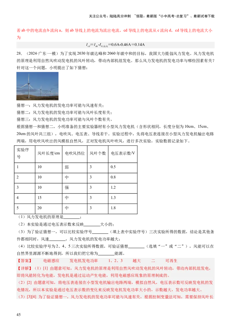 压轴题06其他电学实验综合（解析版）_02中考总复习（2026版更新中）_04-物理-中考总复习_2024年中考复习资料_三轮复习_2024年中考物理压轴题专项训练（全国通用）