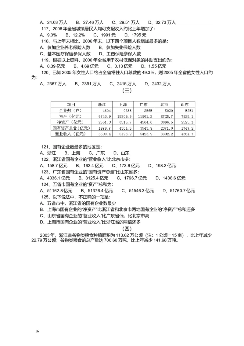 2008年浙江公务员考试《行测》真题_34省+国考真题_此文件夹为word版,不推荐使用_此word版为,不推荐使用_此word版为,不推荐使用_此word版为,不推荐使用