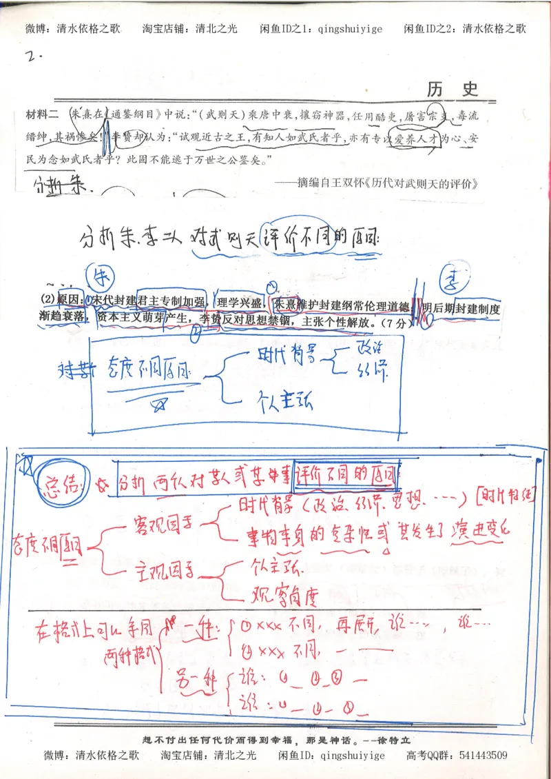 5.衡水中学高考积累与改错_高三历史（第1本）_248页_高中衡水学霸笔记_高中全部赠品_错题集高中九科_历史积累与改错