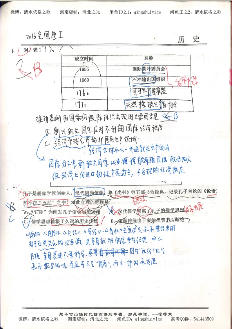 5.衡水中学高考积累与改错_高三历史（第1本）_248页_高中衡水学霸笔记_高中全部赠品_错题集高中九科_历史积累与改错