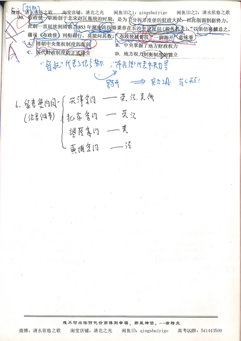 5.衡水中学高考积累与改错_高三历史（第1本）_248页_高中衡水学霸笔记_高中全部赠品_错题集高中九科_历史积累与改错